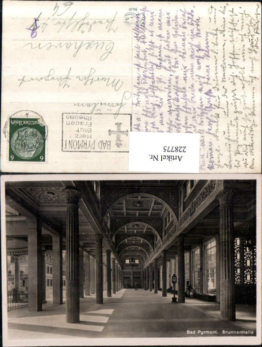 228775,Bad Pyrmont Brunnenhalle Innenansicht