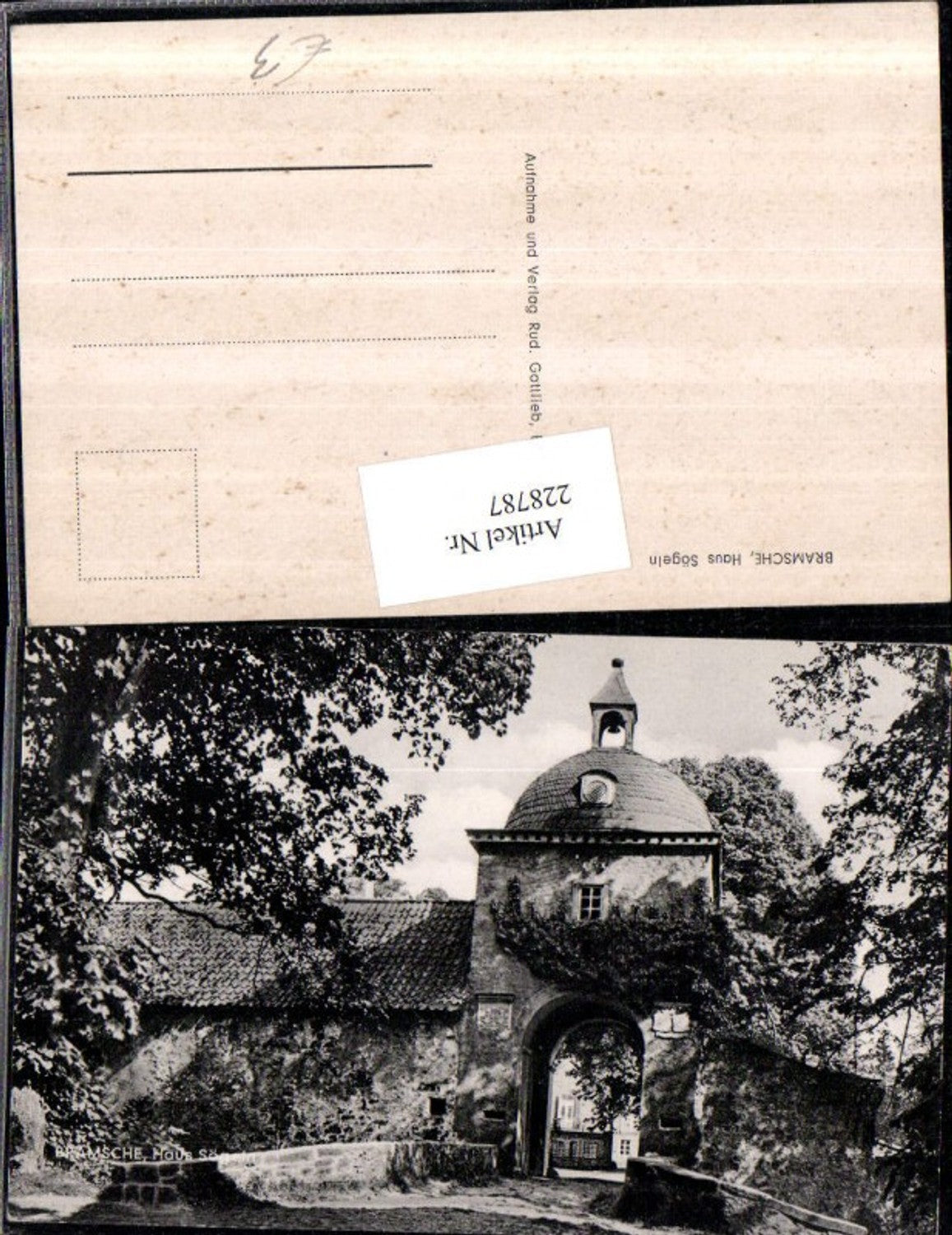 228787,Bramsche Haus Sögeln Tor Glockenturm