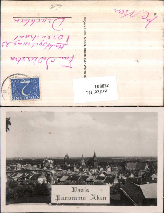 228801,Vaals Aken a. d. Elbe Totale Panorama