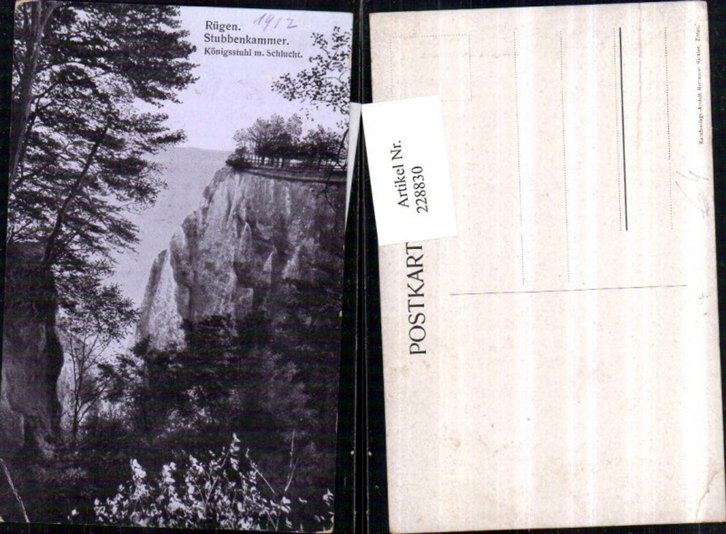 228830,Rügen Stubbenkammer Königsstuhl m. Schlucht