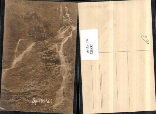 228832,Spitterfall Waterfall in the Thuringian Forest, section