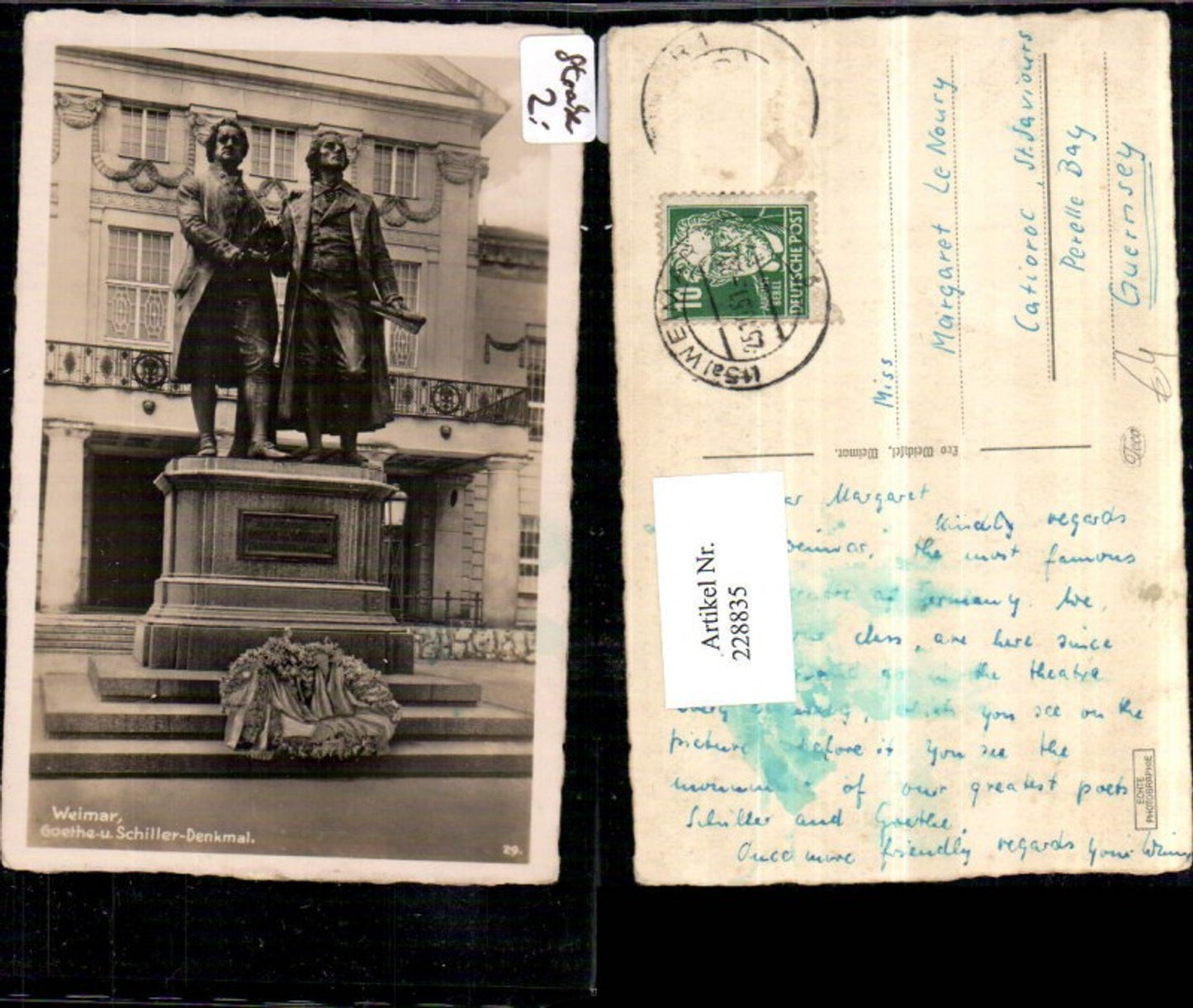 228835,Weimar Goethe u. Schiller-Denkmal