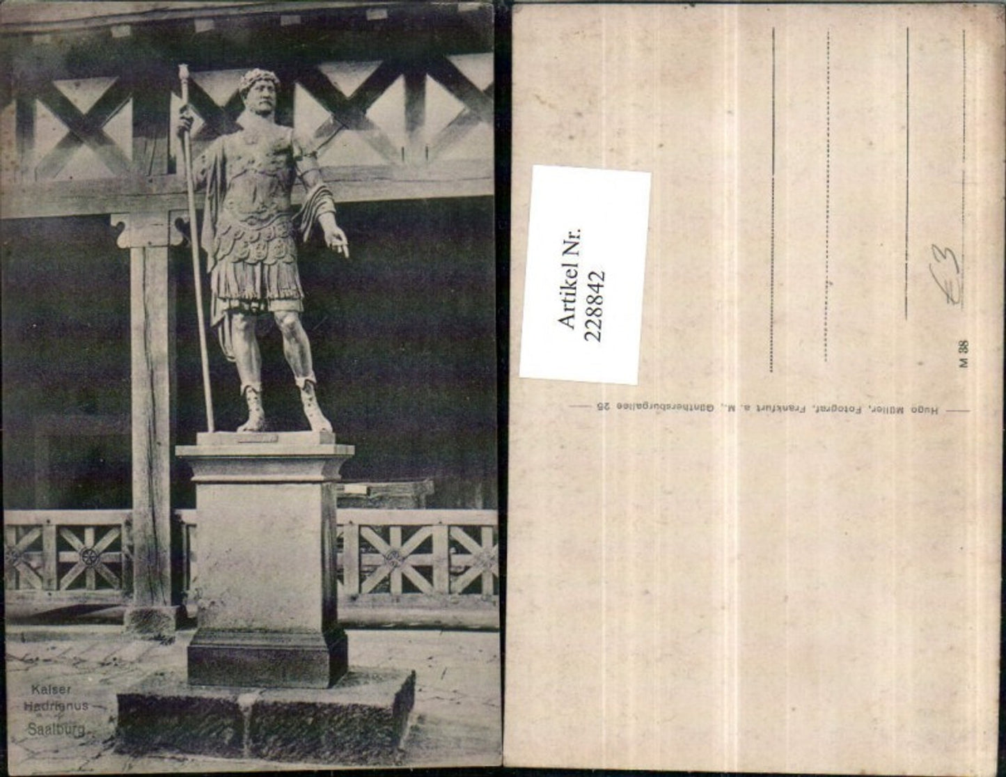 228842,Kaiser Hadrianus Denkmal Saalburg Kastell b. Bad Homburg