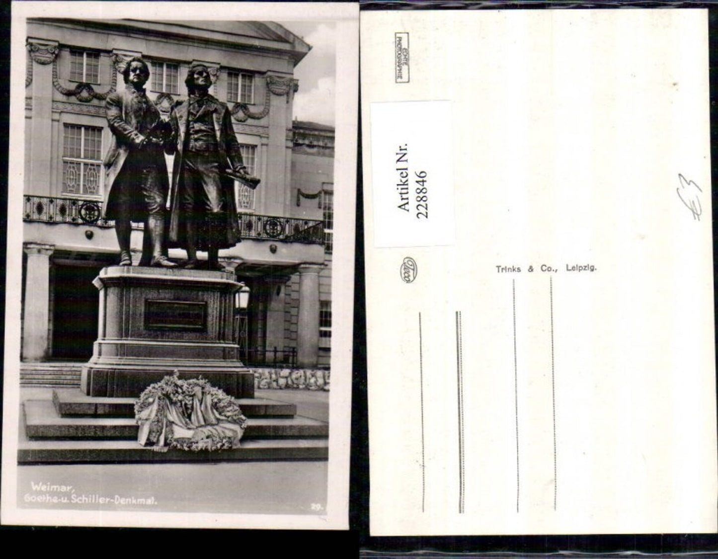 228846,Weimar Goethe u. Schiller-Denkmal