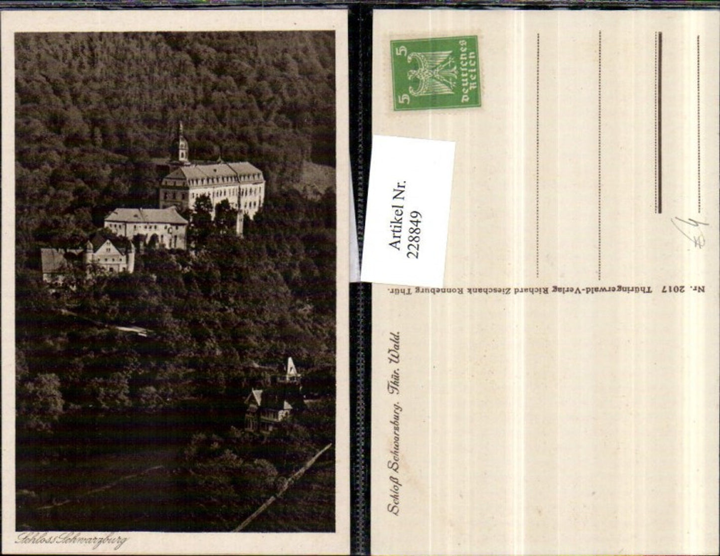 228849, Schwarzburg Castle in the Thuringian Forest