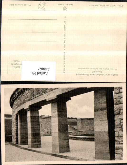 228867, Buchenwald Memorial and Remembrance Site, Ring Grave 3 vd Straße der Nationen, published by VEB Reichenbach 9/1807
