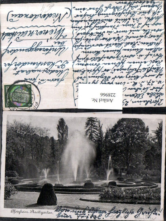 228966, Pforzheim City Garden Garden Fountain Party