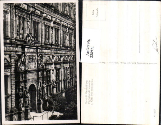 228971, Heidelberg Castle Portal and Facade by Otto Heinrichs Building Detail View
