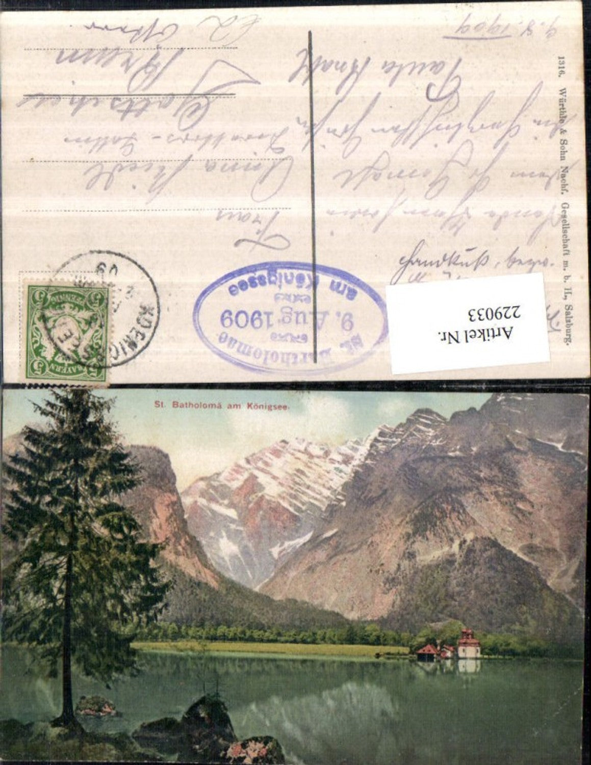 229033,St. Batholomä am Königssee Partie Bergkulisse