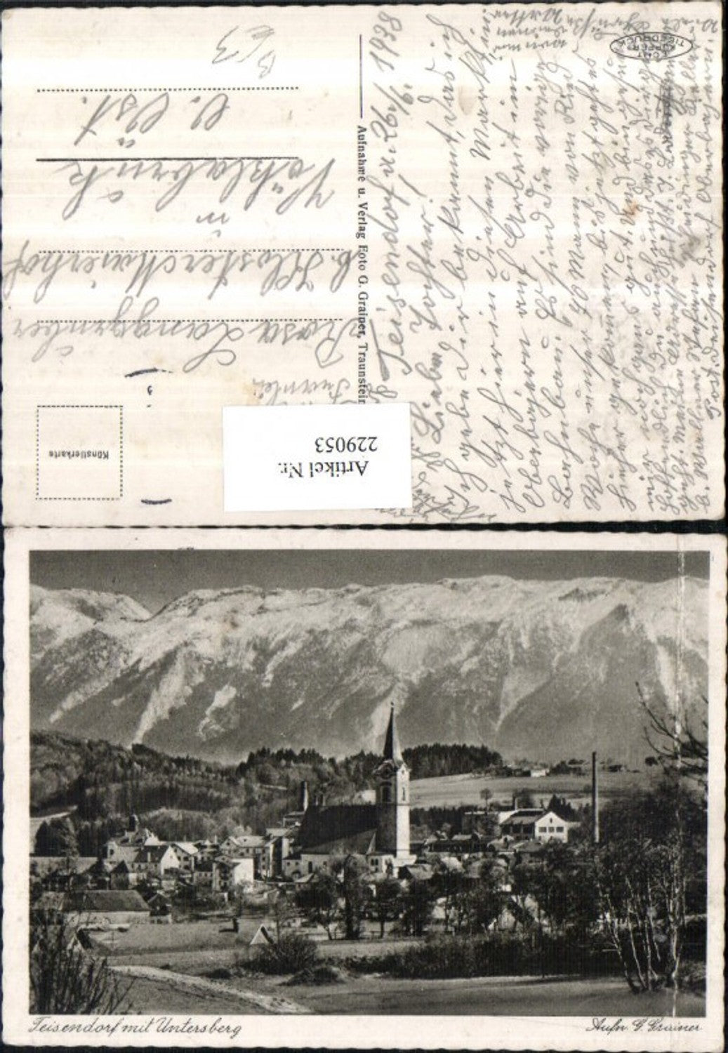 229053,Teisendorf Totale m. Untersberg