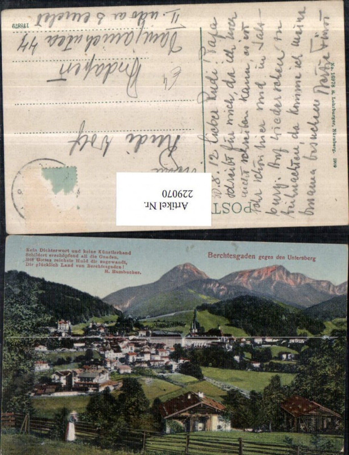 229070,Berchtesgaden Totale geg. d. Untersberg