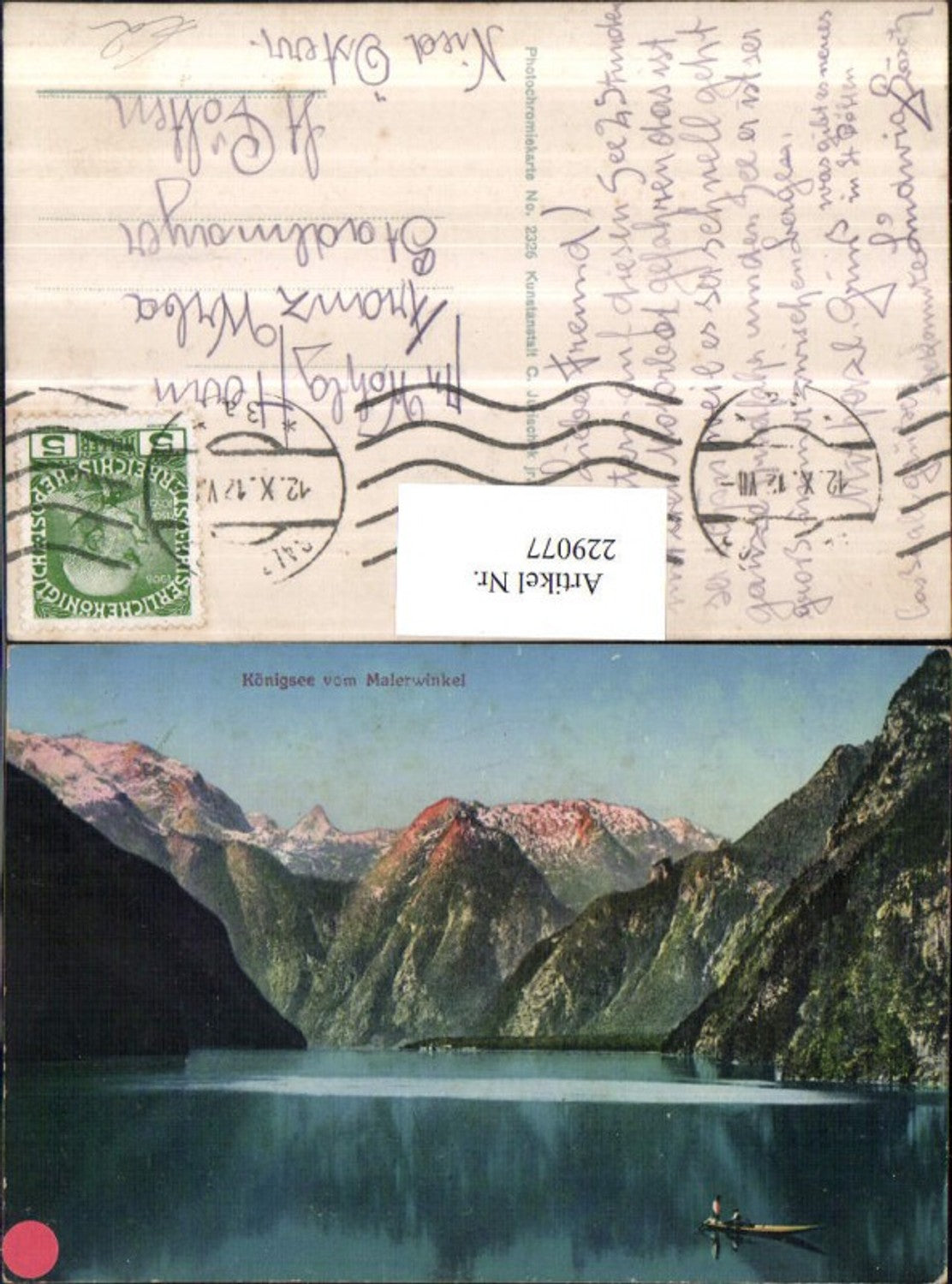 229077,Königssee b. Schönau v. Malerwinkel Bergkulisse