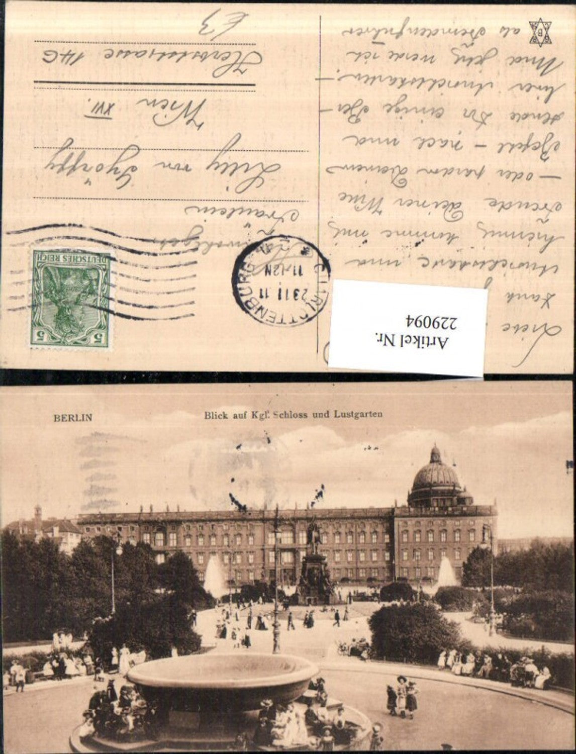 229094,Berlin Blick auf Königliches Schloss u. Lustgarten