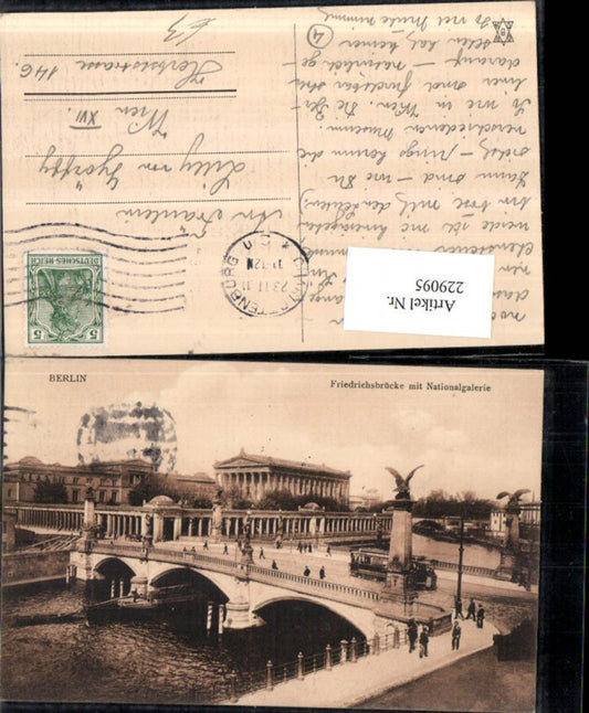 229095,Berlin Friedrichsbrücke Brücke m. Nationalgalerie