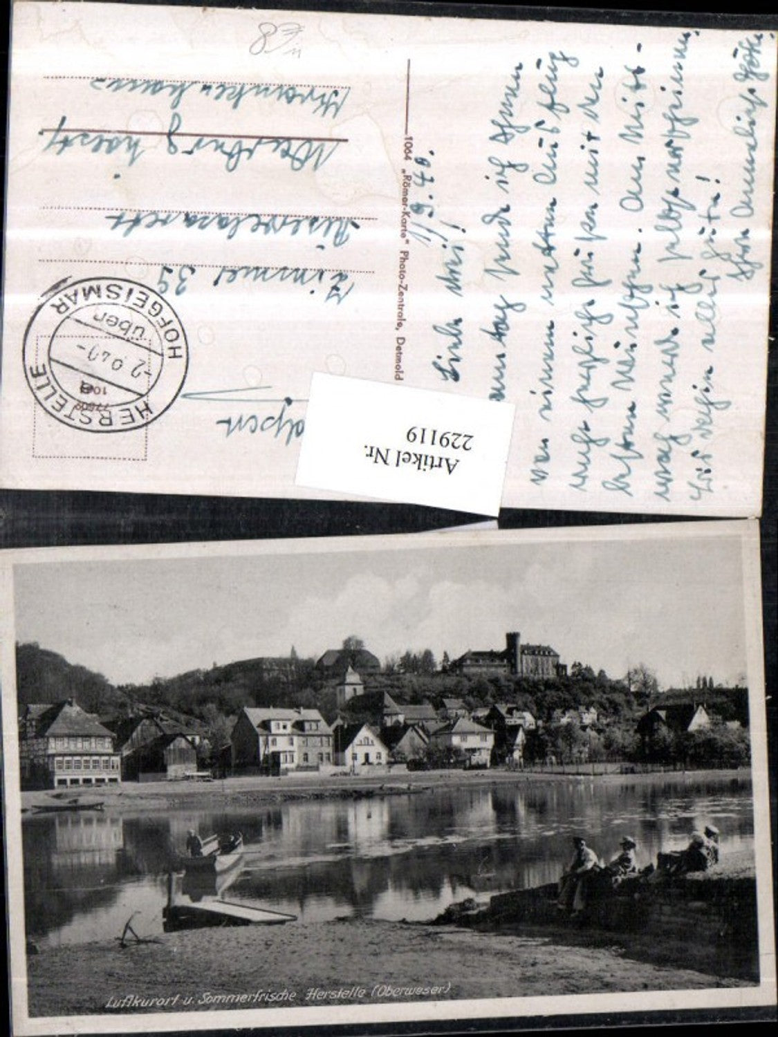 229119,Herstelle a. d. Oberweser b. Beverungen Teilansicht