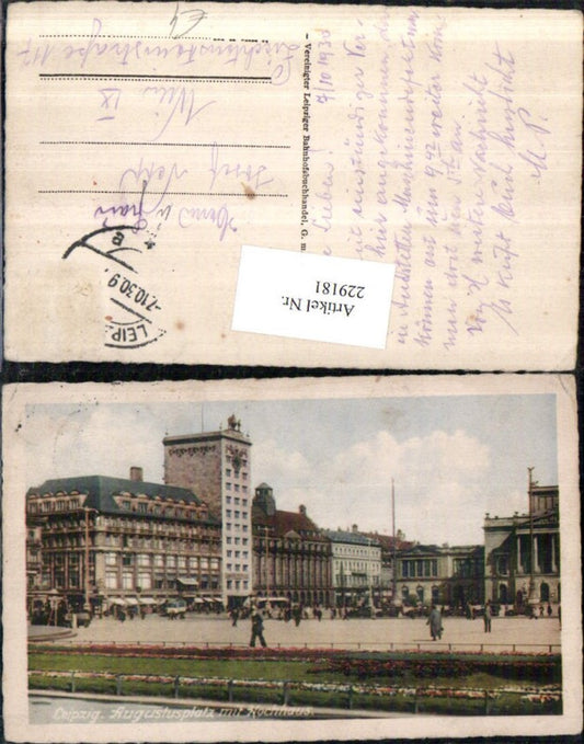229181,Leipzig Augustusplatz m. Hochhaus