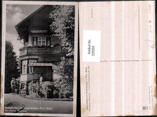 229205, Finsterbergen i. Thüringer Wald Landhaus Hartung