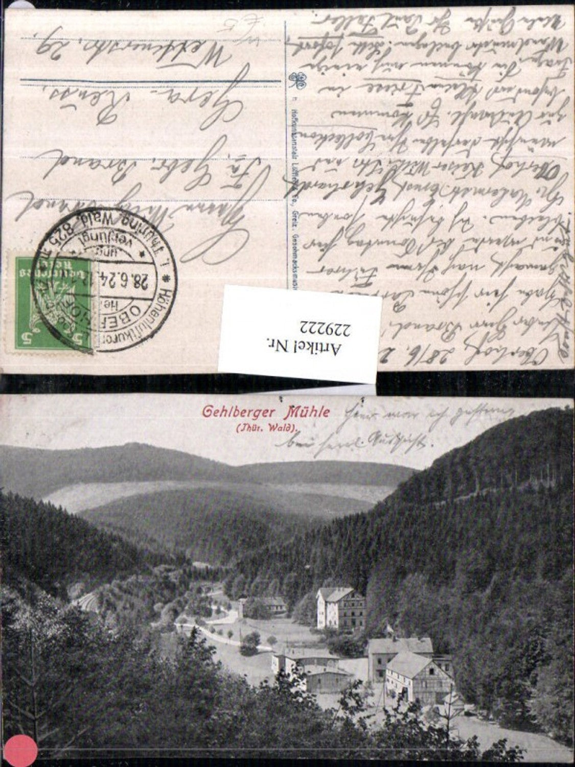 229222, Gehlberger Mill in the Thuringian Forest, Ilm district, total view