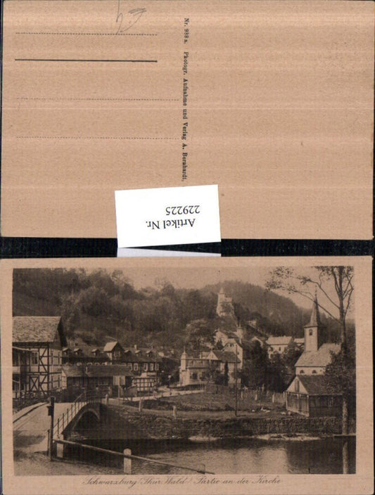 229225, Schwarzburg in the Thuringian Forest, part of the church bridge