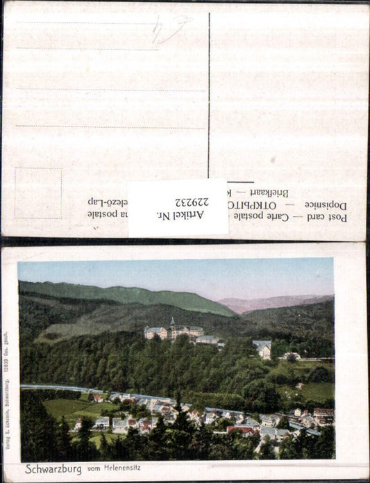 229232, Schwarzburg Partial view from Helenensitz