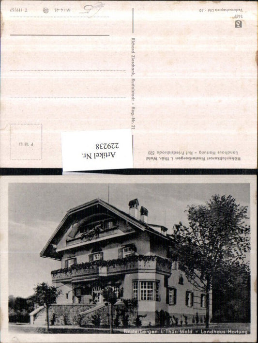 229238, Finsterbergen in the Thuringian Forest, Landhaus Hartung