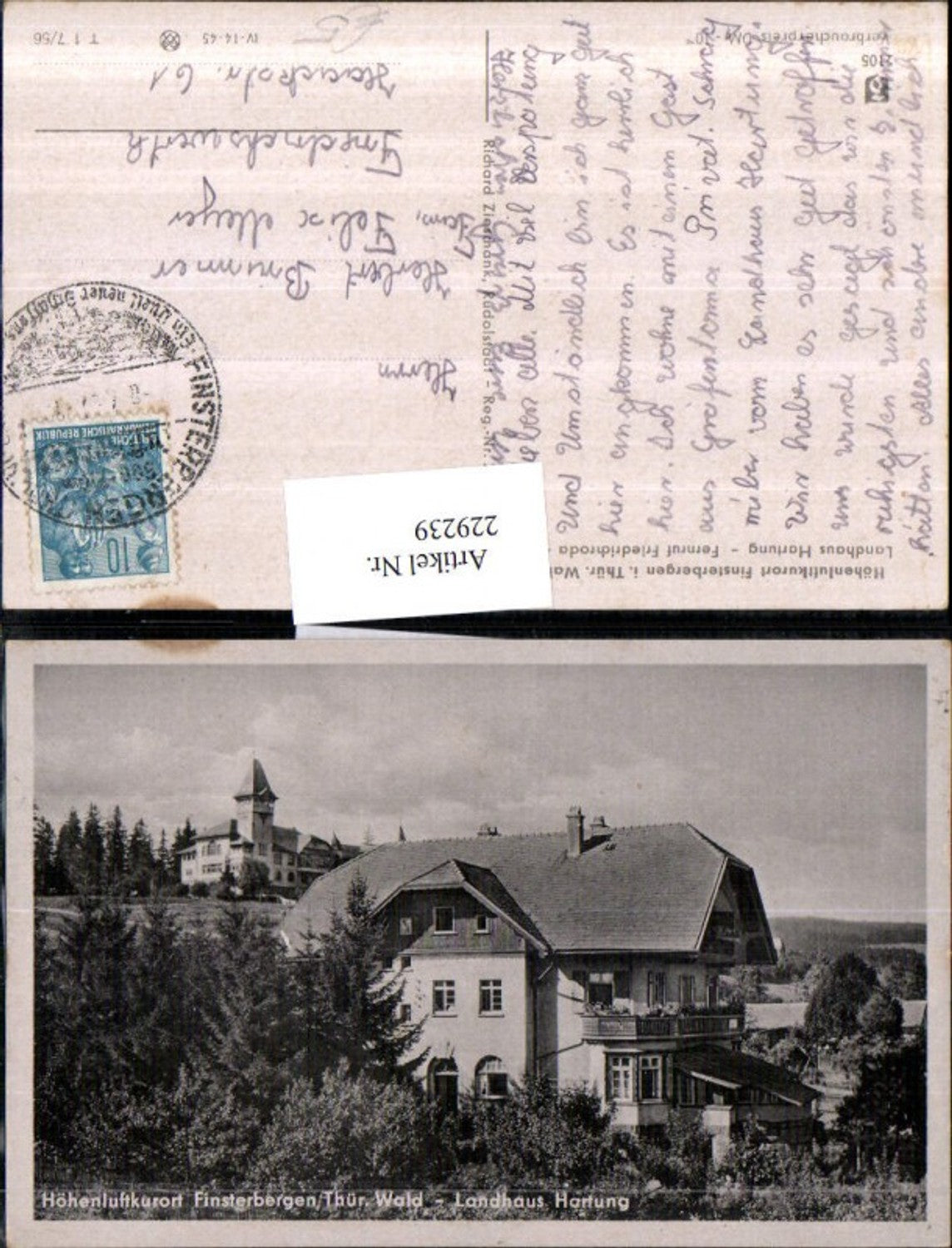 229239, Finsterbergen in the Thuringian Forest, Landhaus Hartung
