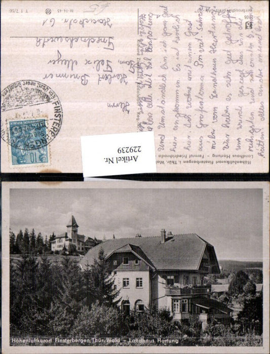 229239, Finsterbergen in the Thuringian Forest, Landhaus Hartung