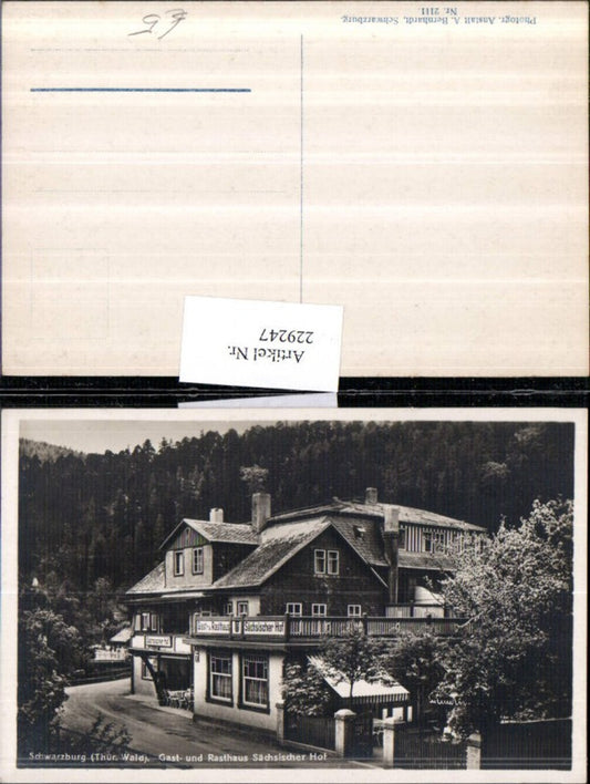229247, Schwarzburg in the Thuringian Forest, Gast- und Rasthaus Sächsischer Hof
