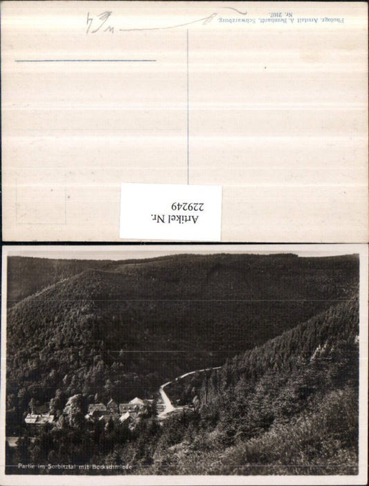 229249, Schwarzburg in the Thuringian Forest, part of the Sorbitz valley with Bockschmiede