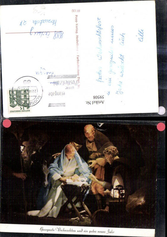 59508,Weihnachten Krippe Jesus Holzfiguren Holzkrippe pub Popp Verlag FF 100