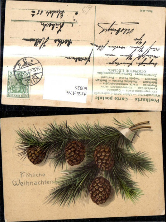 60025,Weihnachten Kieferzweig Zweig Zapfen