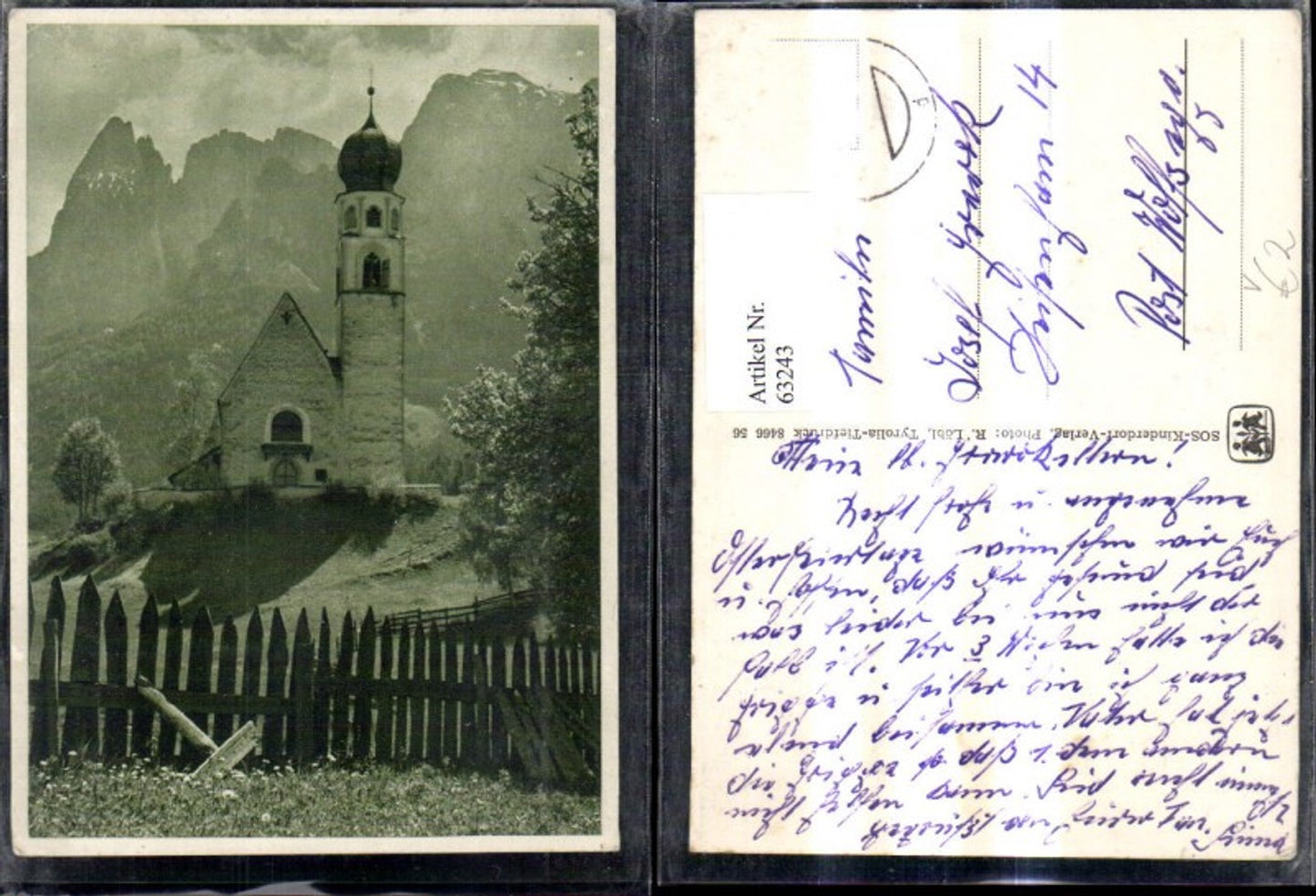63243,SOS Kinderdorf Kirche v. Bergkulisse