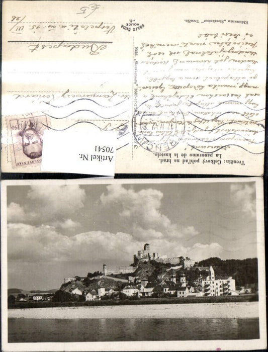 70541,Trencin Trentschin Burg Celkovy pohlad na hrad Kastelo