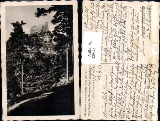 229443,Burg Kynast b. Hermsdorf im Riesengebirge