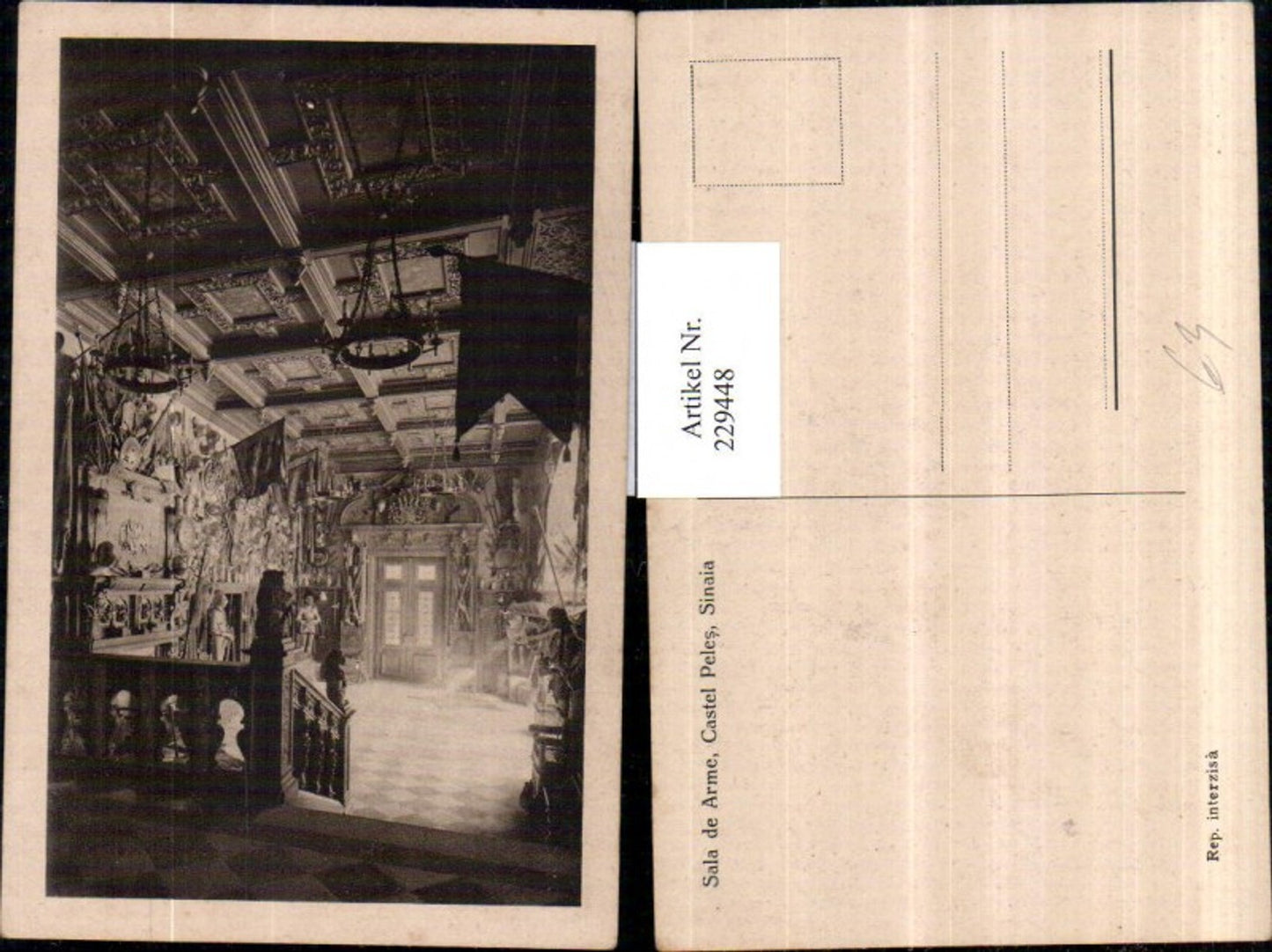 229448,Sinaia Castel Peles Sala de Arme Burg Schloss Innenansicht
