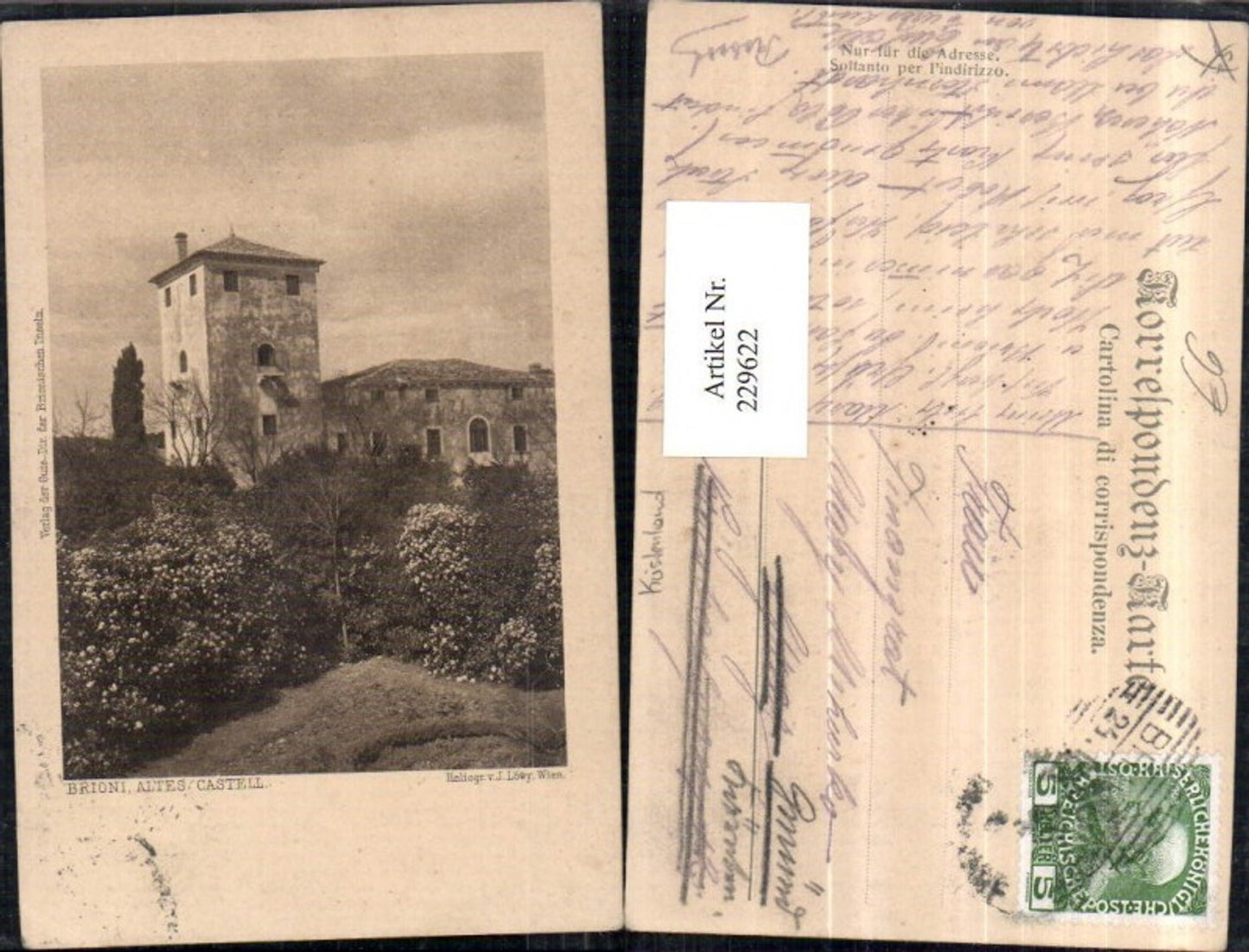 229622,Brioni Brijuni Altes Castell Burg