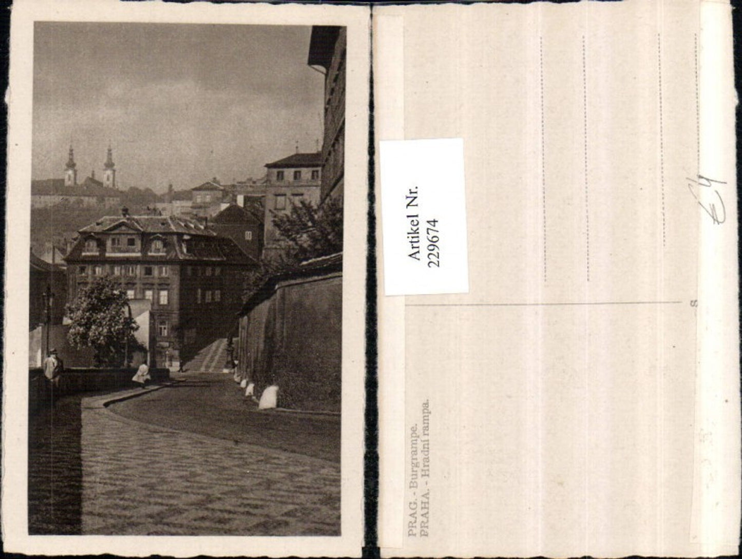 229674,Prag Praha Burgrampe Straßenansicht