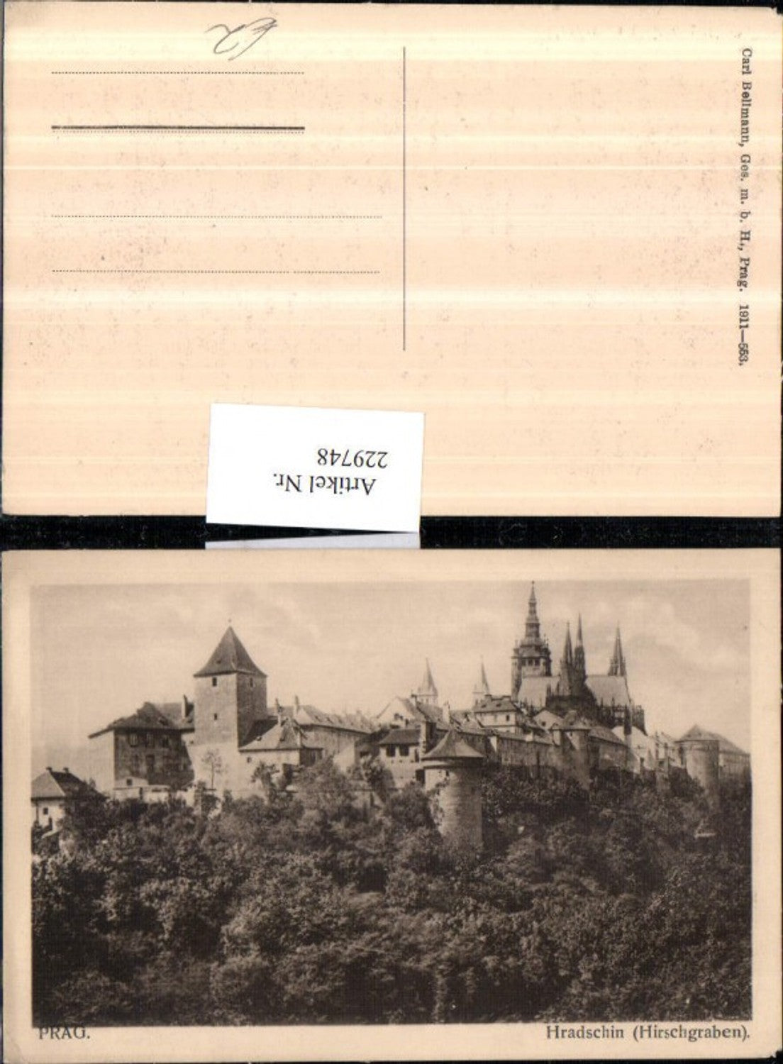 229748,Prag Praha Hradschin Burg Hirschgraben