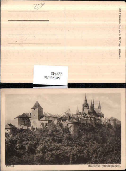 229748,Prag Praha Hradschin Burg Hirschgraben
