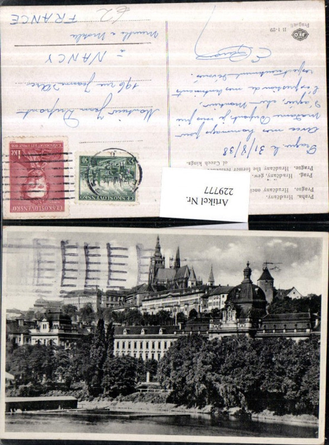 229777,Prag Praha Hradcany Sitz d. Böhmischen Könige Burg