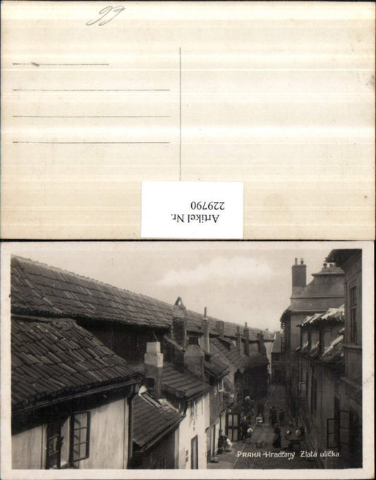 229790,Prag Praha Hradcany Burg Zlata ulicka Ansicht