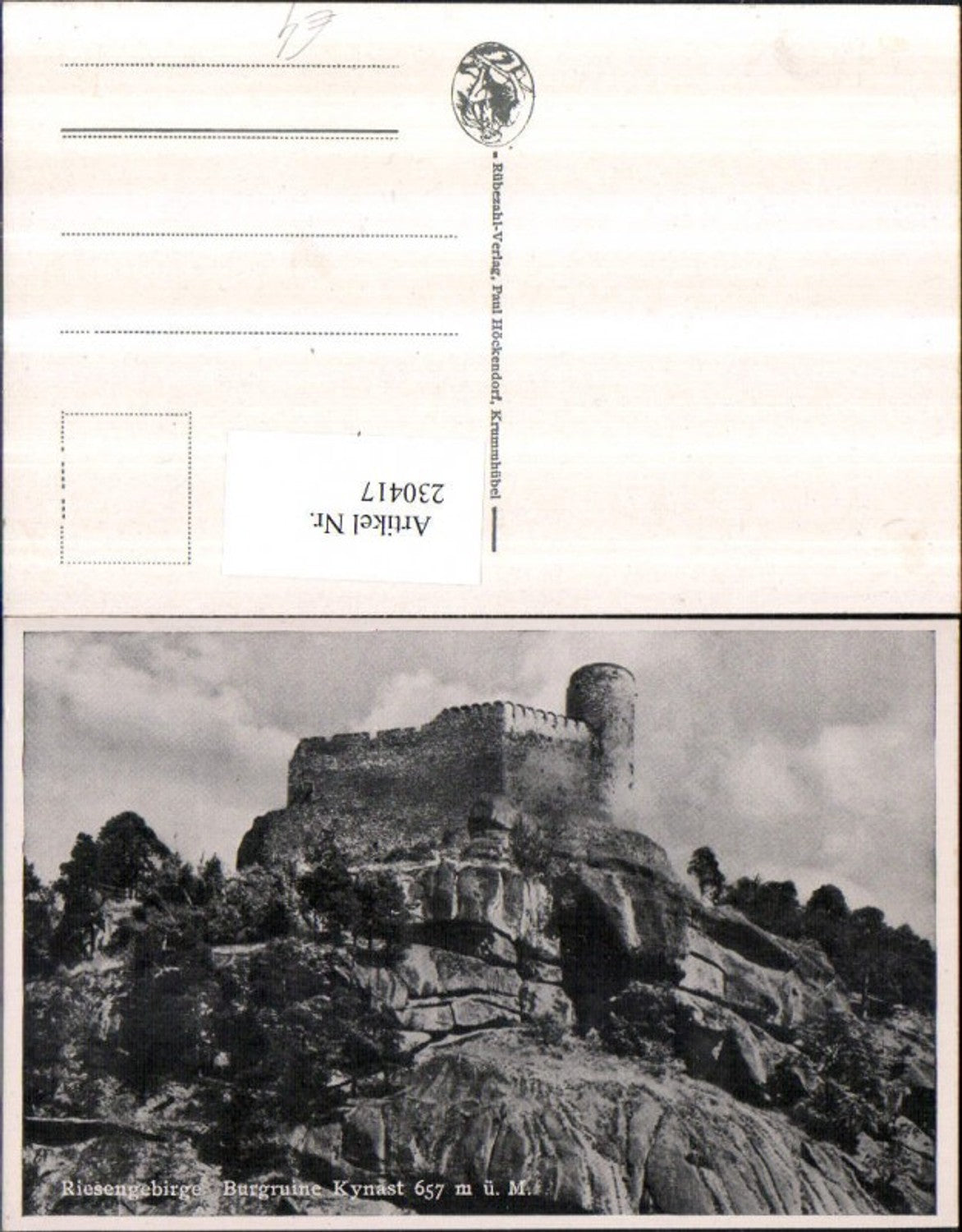 230417,Riesengebirge Krkonose Burgruine Kynast