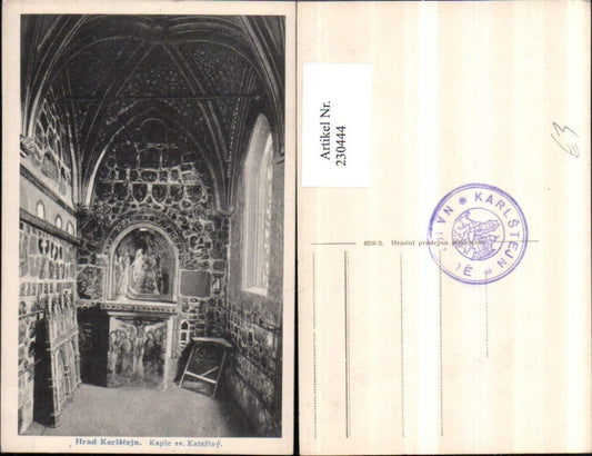 230444,Hrad Karlstejn Burg Karlstein Kaple sv. Kateriny Kapelle Innenansicht