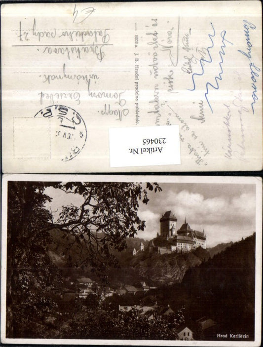 230465,Hrad Karlstejn Burg Karlstein Teilansicht