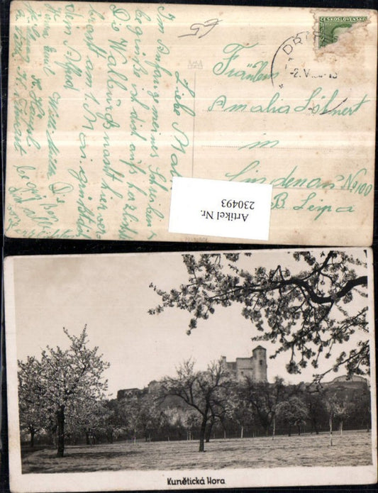 230493,Kuneticka Hora Kunetitzer Berg Burg b. Raby