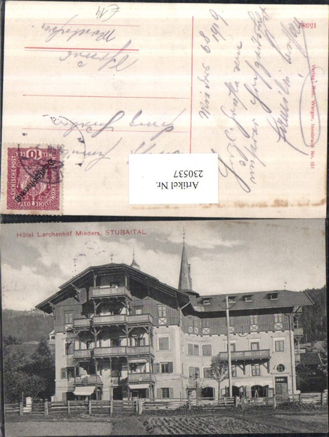 Alte Ansichtskarte – Old Postcard