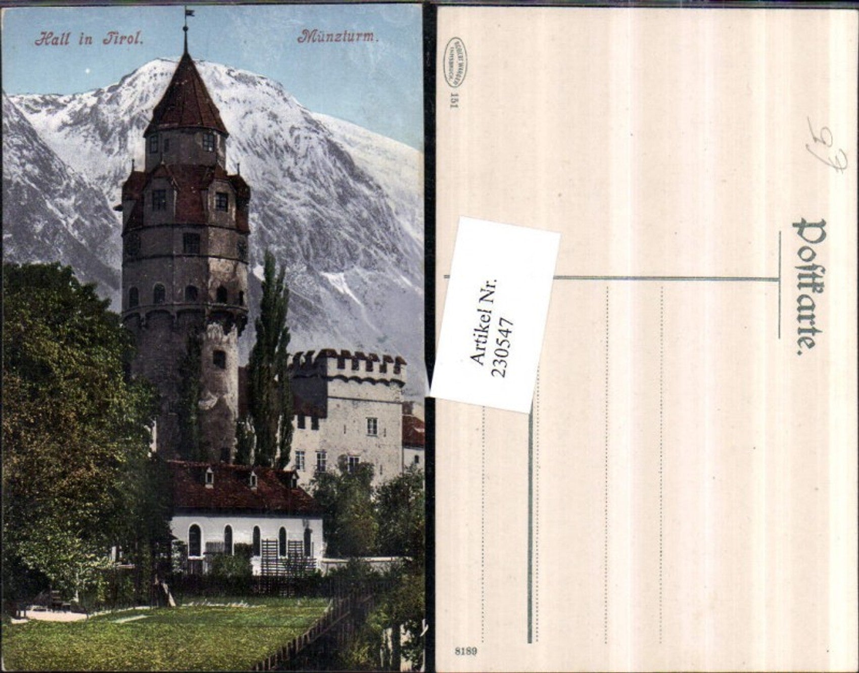 Alte Ansichtskarte – Old Postcard