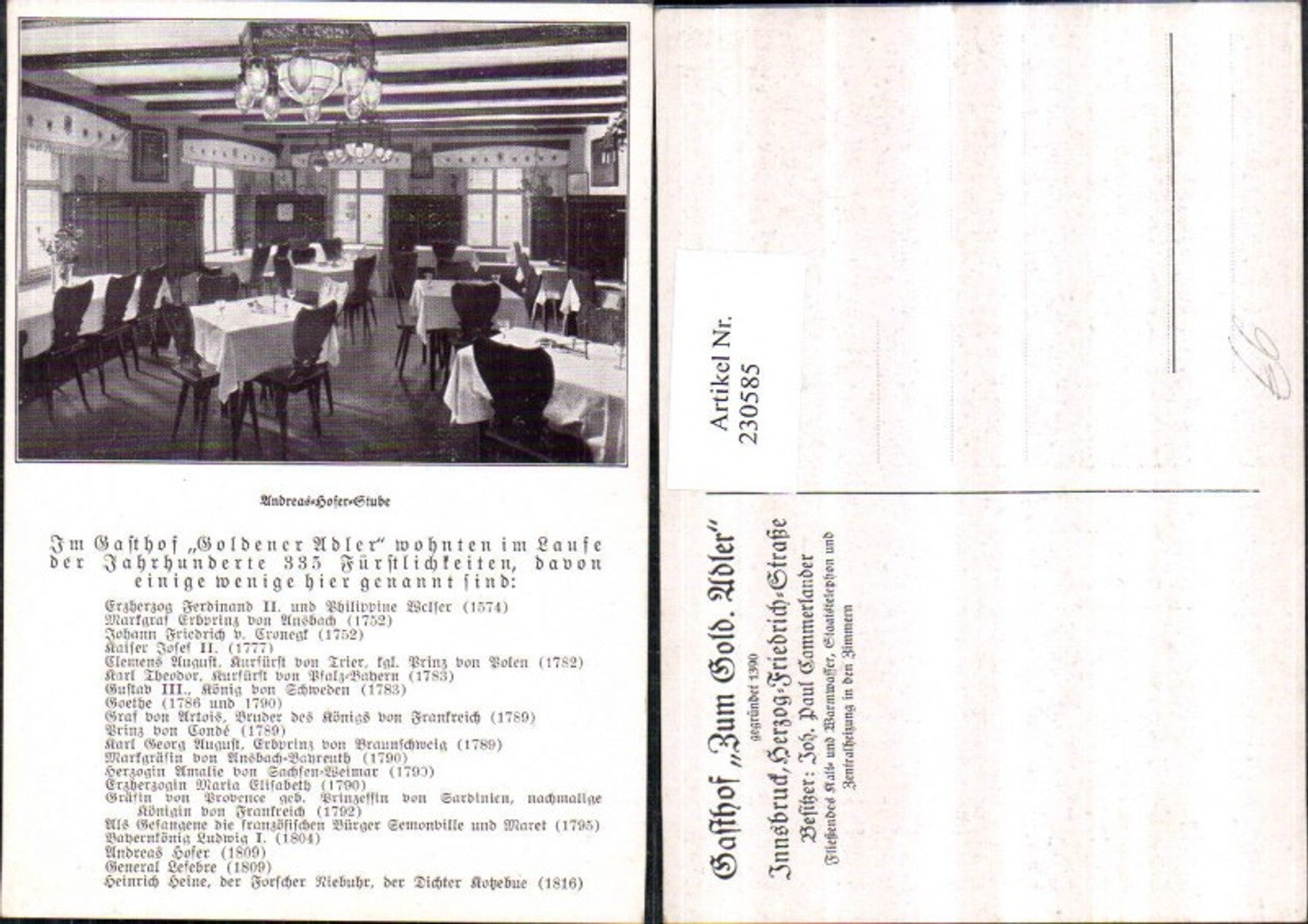 Alte Ansichtskarte – Old Postcard