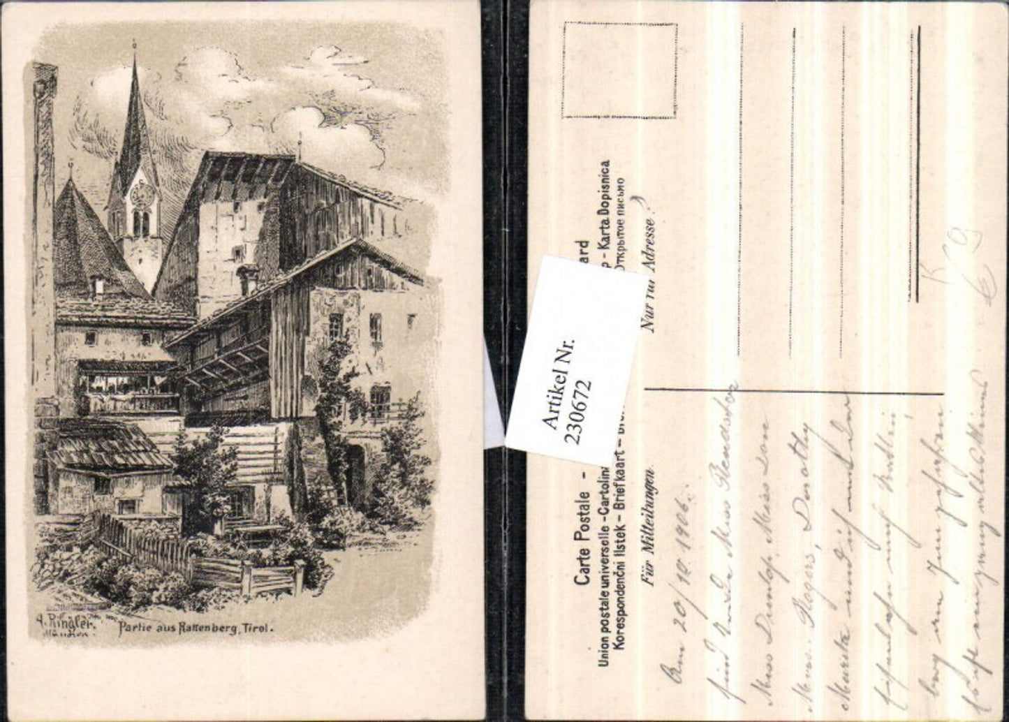 Alte Ansichtskarte – Old Postcard