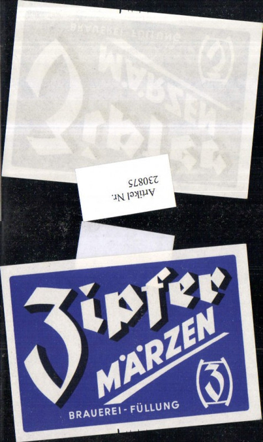 230875,Reklame Werbung Bier Zipfer Märzen